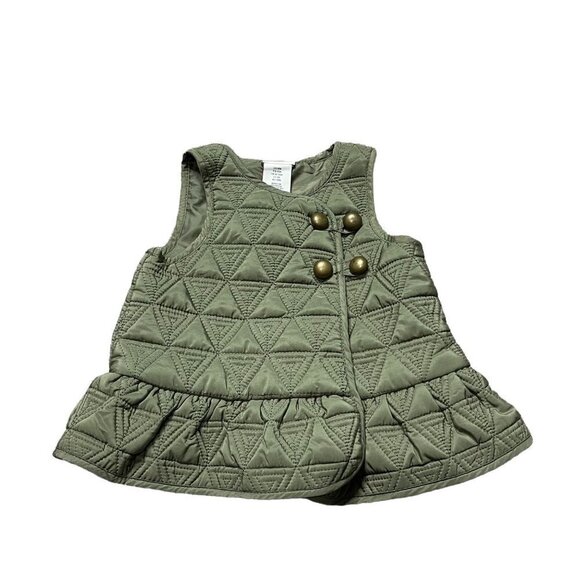 Girl's Aspen Kids Dark Green Vest Size 18 Months - Picture 1 of 4